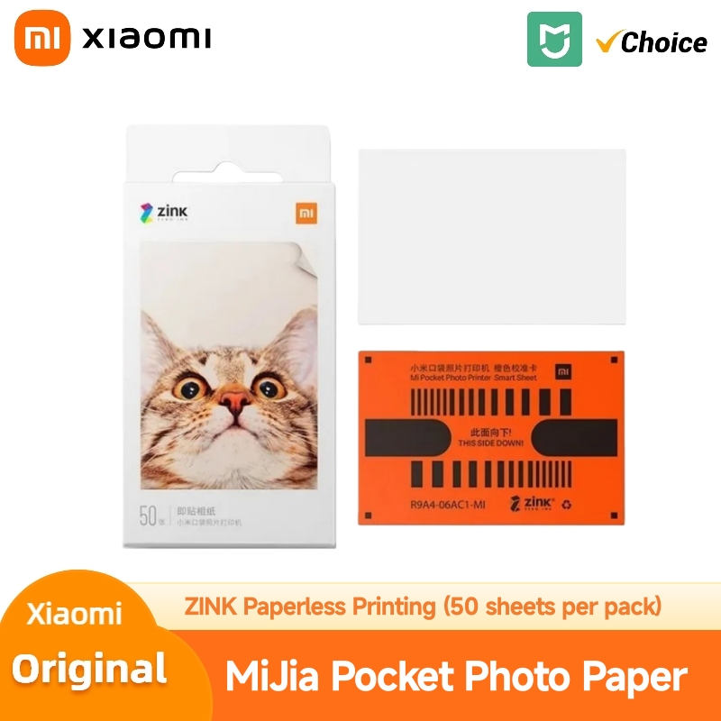 Ink Blotter Paper - MIJIA ZINK ポケットフォト用紙 3インチ 自己粘着式 インスタントプリント
