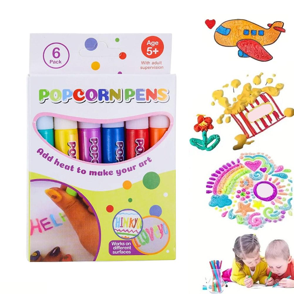 ふわふわポップコーンペンセット。3Dアートマーカー。なめらか - Copic Marker Sketch のレビューと価格