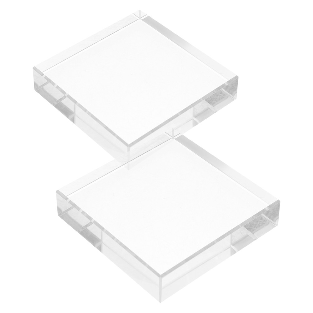 手作りの正方形のペーパーウェイト。透明で上品な装飾品。オフィ - Paper Weight Crystal のレビューと価格