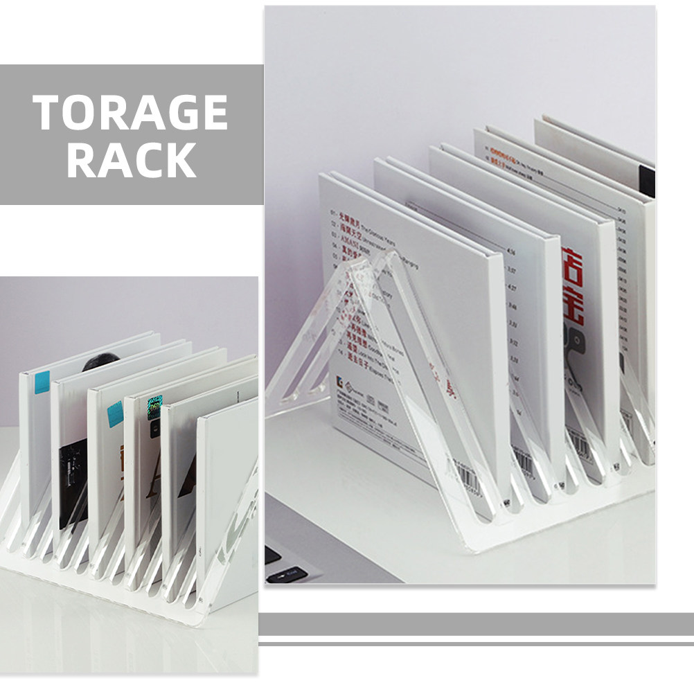 家庭用、オフィス用、デスクトップ用のアクリル製レコードディス - Magazine Holder Rack のレビューと価格
