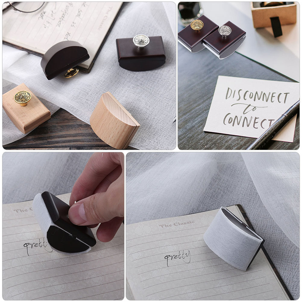 2枚入り インク吸収紙、木製のスタンプ用吸水紙、携帯用、速乾 - Ink Blotter Paper のレビューと価格