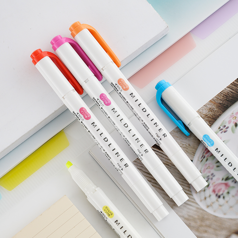 ゼブラマイルドライナーライナー双頭蛍光ペンフックペンかわいい - Zebra Pen Sarasa のレビューと価格